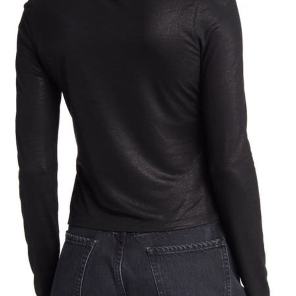 All Saints Tina Shimmer Knit Crewneck Long Sleeve NWOT - Picture 3 of 10